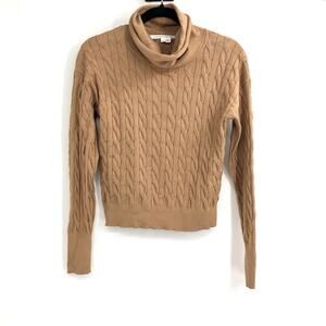 Veronica Beard Tan Cowl Neck Sweater